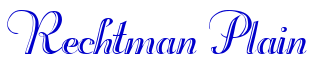 Rechtman Plain लिपि